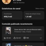 CANAL YOUTUBE SHORTS 27.000 + Inscritos