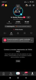 CONTA TIKTOK SHOP 2.000 MIL Seguidores - SEM DOC. SEM NENHUMA RESTRIÇÃO