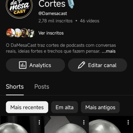 🚀 Canal de Cortes Viral +500K Views | 3K Inscritos | Pronto pra Monetizar