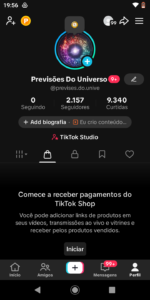 CONTA TIKTOK SHOP 2.157 MIL SEGUIDORES - SEM DOC