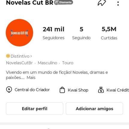 Conta Kwai 240K Seguidores | Monetizada | Nível Diamante