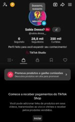 CONTA TIKTOK MUITO ENGAJADA (TIKTOK SHOP ATIVO SEM DOC) VENDER LOGO - Imagem 2