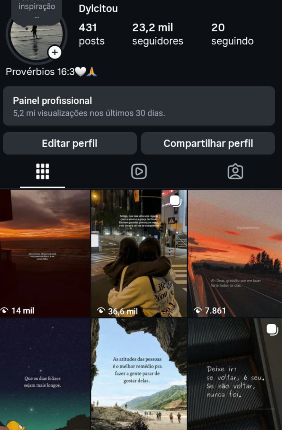 Conta Instagram impecável, 23k seguidores totalmente orgânicos
