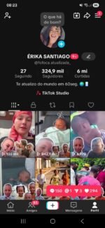 Conta Tiktok com 324 mil seguidores super engajada