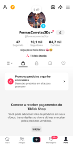 Conta com SHOP ATIVO 🤑 10mil seguidores