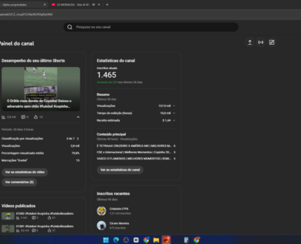 CANAL DE FUTEBOL 1.5k de Inscritos