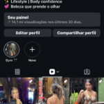 Instagram de Musa Gringa 268k (Email de criação)
