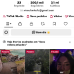 Tik Tok super engajada conta linda❤️