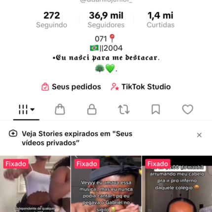 Canta do TikTok 36k 1 milhão de curtidas