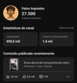 CANAL YOUTUBE SHORTS 27.000+ Inscritos