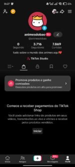 CONTA COM TIKTOK SHOP ATIVO!! 3.716 SEGUIDORES ( oferta imperdível )