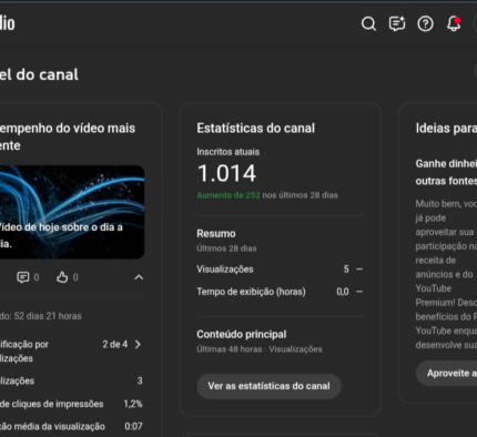 Canal monetizado adsense liberado 1000 inscritos sem strike