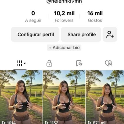 Conta TikTok • 10K • Monetizada