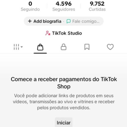 CONTA COM TIKTOK SHOP ATIVO!! 4.596 SEGUIDORES ( oferta única )