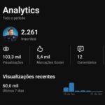 CANAL YOUTUBE 2,2K DE INSCRITOS E 100K DE VIEWS (LIVE ATIVADA) (VIDEOS ESTÃO NÃO LISTADOS)