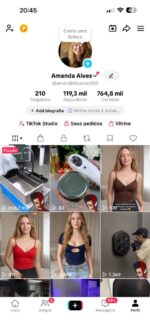 TIKTOK 119 MIL SEGUIDORES |MONETIZADO COM SHOP LIBERADO!