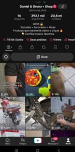Conta TikTok 392k 20M de likes Monetizada Tiktok shop liberado, Perfil monetizado