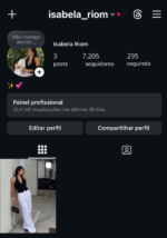 Conta Instagram +7.000 engajada