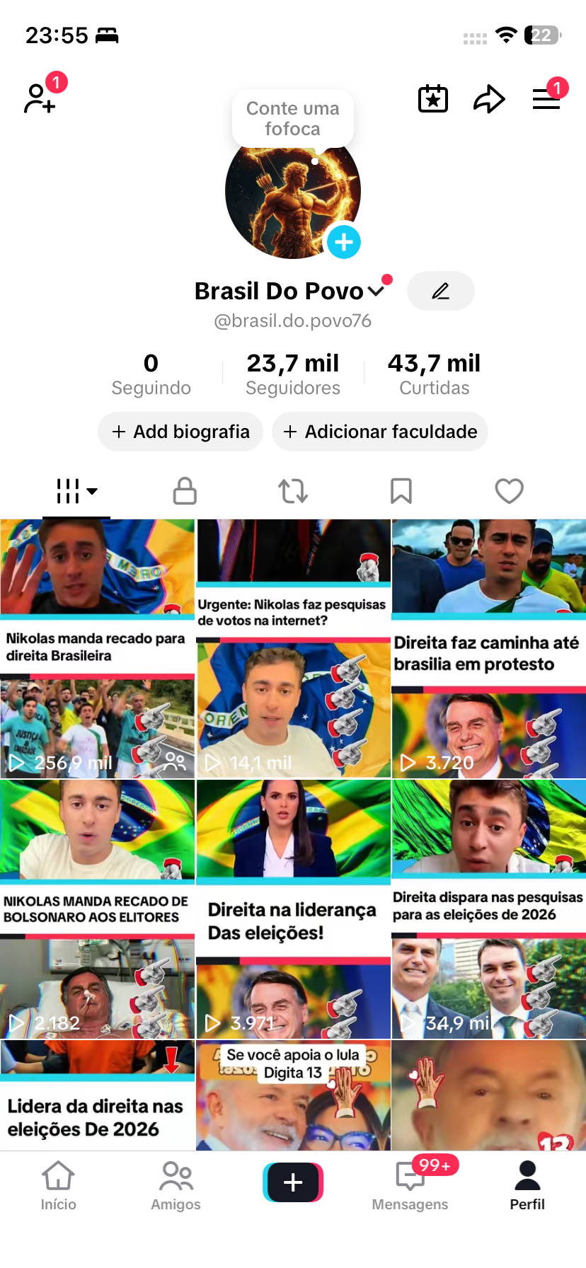 foto (1) CONTA DO TIKTOK EUA MONETIZADA +23,7K SEGUIDORES (ENGAJAMENTO REAL) - Imagem 1