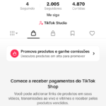 CONTA DO TIKTOK COM SHOP ATIVO +2K SEGUIDORES (ENGAJAMENTO REAL)