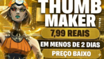 THUMBMAKER PROFISSIONAL BARATO + ENTREGA RÁPIDA - Capas para YouTube, jogos, roblox, minecraft etc