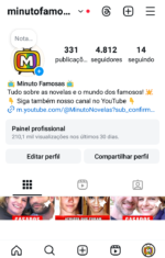 INSTAGRAM 4.8K Seguidores | Mundo Dos Famosos 🔥 +210K Views em 30 Dias!