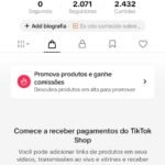 CONTA DO TIKTOK COM SHOP ATIVO +2K SEGUIDORES (ENGAJAMENTO REAL)