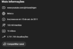 CANAL YOUTUBE 100k de INSCRITOS — PRONTO PARA MONETIZAR - CONTA DE 2011 - Imagem 3
