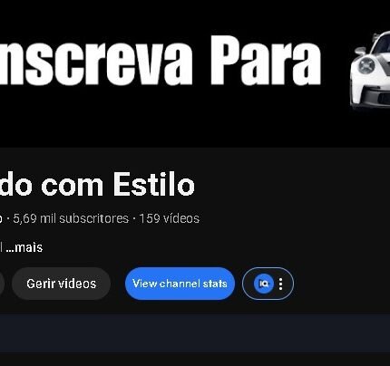 Canal do YouTube com 5 mil inscritos | Nicho Automotivo | Monetizado