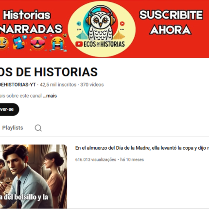 Canal de Historias dark en espanol Desmonetizado, 42.5k de Inscritos