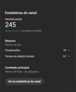 Canal Top vídeos de Entretenimento feitos com I.A crescendo com 245 inscritos - Imagem 3