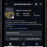 PÁGINA GANHANDO 6K AO DIA, NICHO DE MÁQUINAS PESADAS