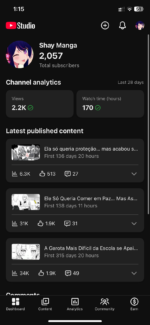 Canal de YouTube não monetizado 2k de inscritos - MAngá - Imagem 2