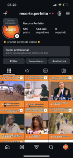 Insta 544 mil seguidores , stories medio 50 mil, conta perfeita para uso pessoal ou comercial : saindo no preço promocional de 45.000 por apenas 28.847