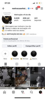 Instagram 406k, Stories médio 20k a 51k , possui Gmail criação: valor promocional de 35k por apenas 18.847