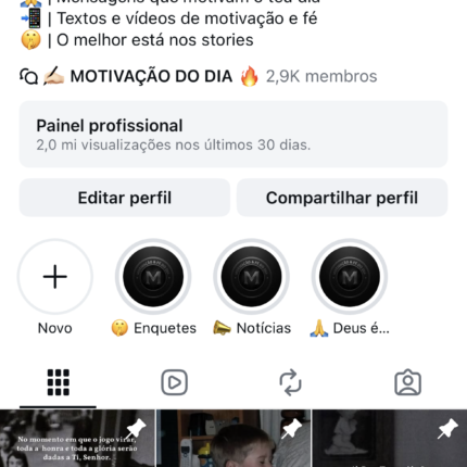 Instagram 406k, Stories médio 20k a 51k , possui Gmail criação: valor promocional de 35k por apenas 18.847