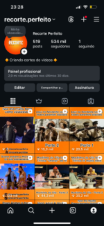 Insta 534k, 59k stories: conta perfeita para uso pessoal ou comercial, valor promocional de 35.000 por apenas 24.447