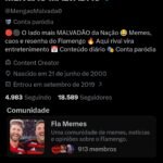 Página mengão malvadão twitter