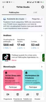 CONTA TIKTOK COM 22.9k DE SEGUIDORES COM ENGAJAMENTO MUITO ALTO MAIS DE 500K DE VIWES NÓS ULTIMOS 7 DIAS!!!!!! ( oferta imperdível ) - Imagem 2