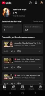 Canal Com 571 Inscritos No Nicho De Oração Idioma Português - Imagem 3