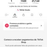 CONTA DO TIKTOK COM SHOP ATIVO +7,5K SEGUIDORES +21,7K CURTIDA(ENGAJAMENTO REAL)