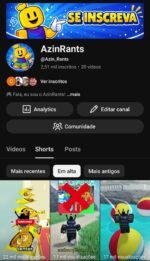 CANAL DO YOUTUBE 2K DE SEGUIDORES