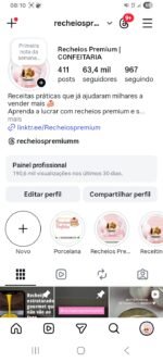 Pagina Instagram Tema Recheios confeitaria com 63 mil Seguidores - Imagem 2