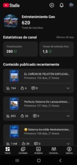 Canal De Shorts Em Espanhol De Geopolítica Internacional Com 620 Inscritos Não Monetizado