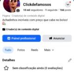 2 páginas no Facebook