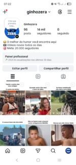 CONTA INSTAGRAM BEM ENGAJADA