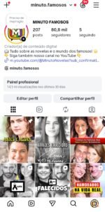INSTAGRAM 80.8K Seguidores 🚀 | Nicho Celebridades 🔥 | +14 MILHÕES Views em 30 Dias 💥