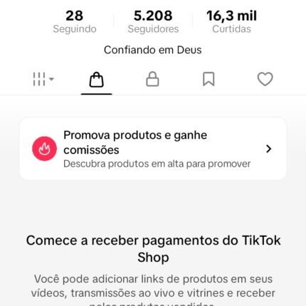 CONTA DO TIKTOK COM SHOP ATIVO +3,9K SEGUIDORES +11,9K CURTIDA(ENGAJAMENTO REAL)