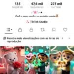 Vendo conta do tiktok,ativo para tiktok shop, com total de 47mil seguidores, visualizações maravilhosas...aproveite
