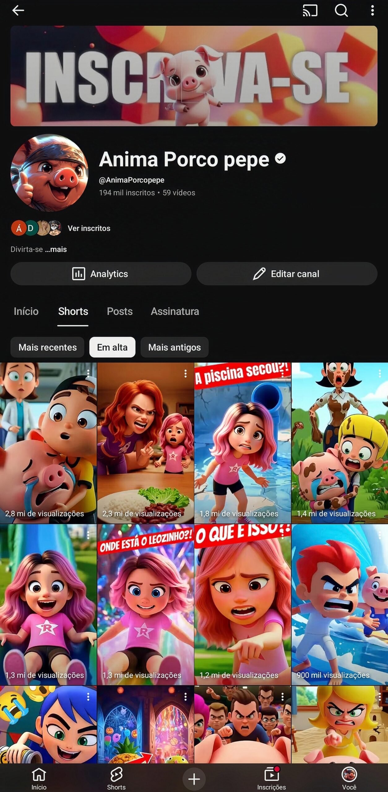 VIP_Temp_File_image_repair_1774897458473 Canal YouTube Animação 3D - 192K Inscritos + Selo Verificado ✅ - Imagem 1